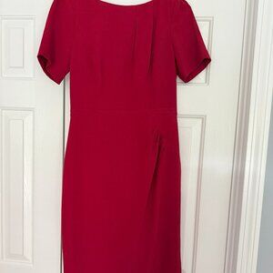 Adrianna Papell Red Short Sleeve Dress Size 4